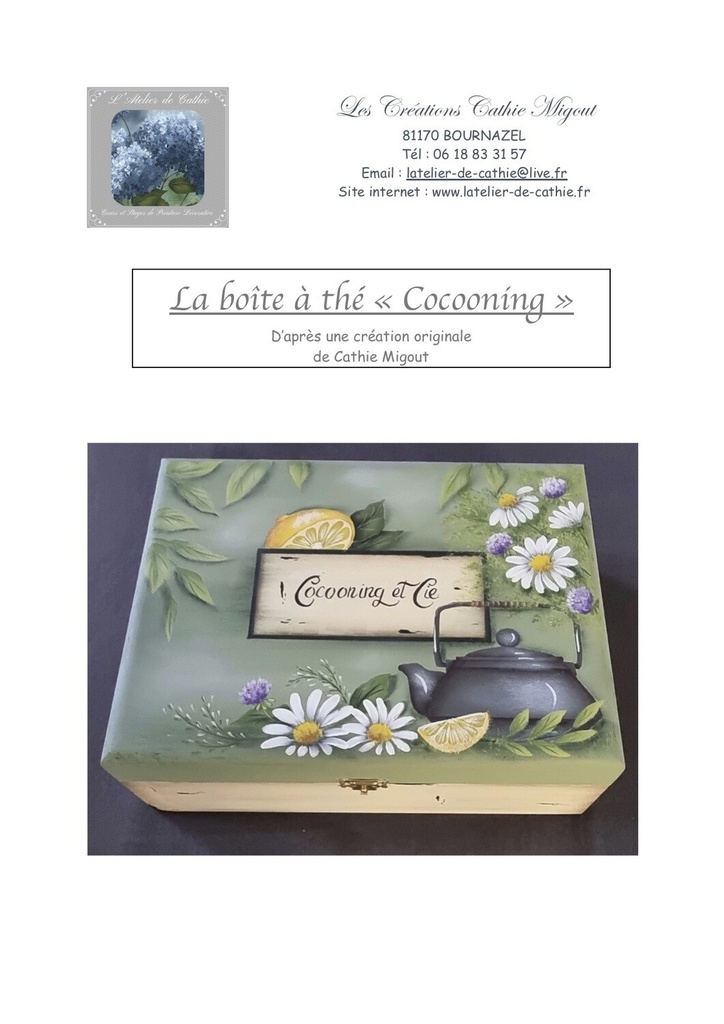 La boite à thé "cocooning"